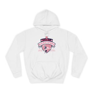 Mortones Club Vintage College Hoodie – Retro Crest Campus Pullover