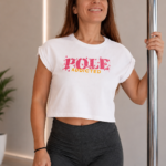 Soospiry Design crop top pole dance addicted