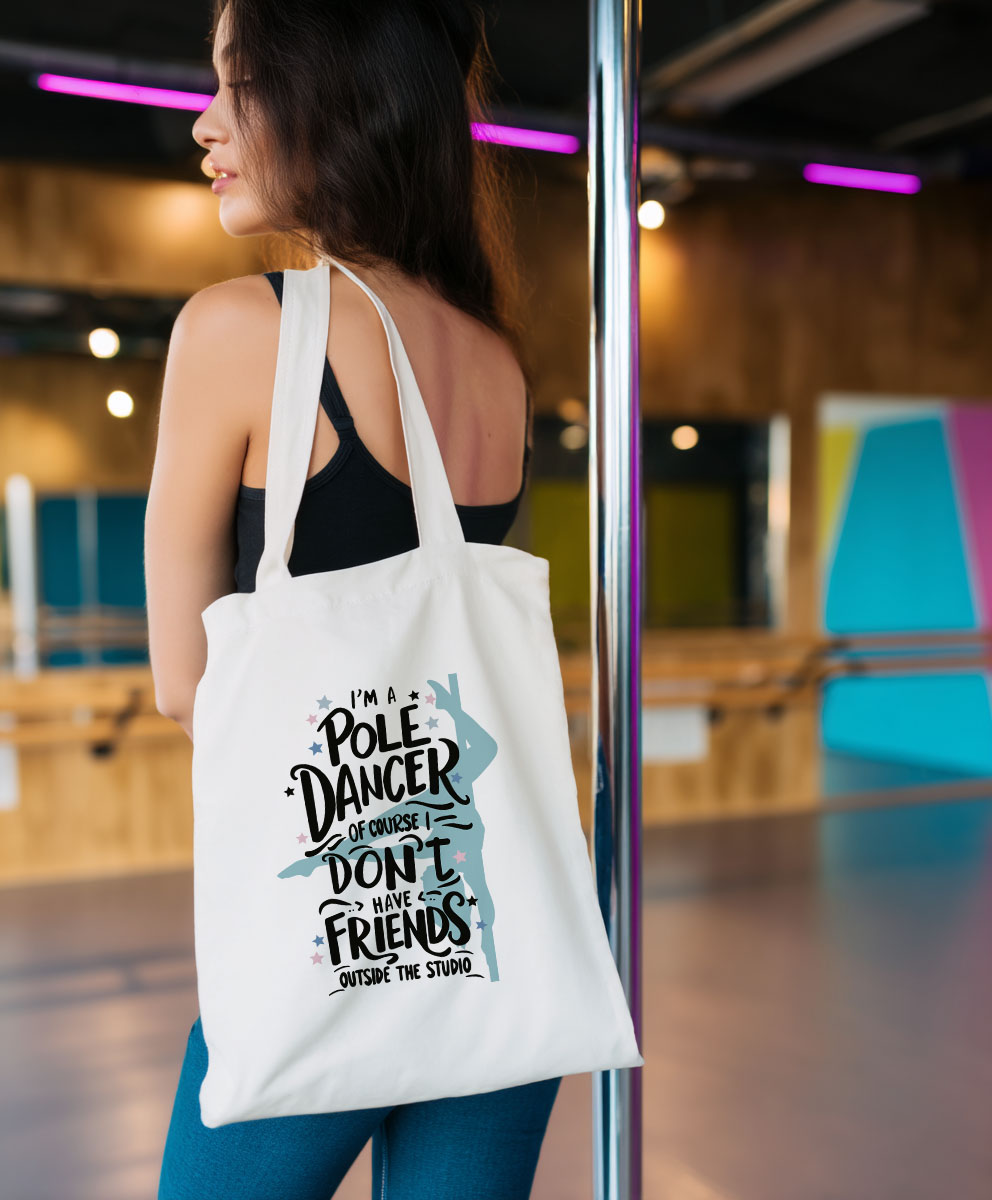 Tote bag No friends para pole dance - Soospiry Design
