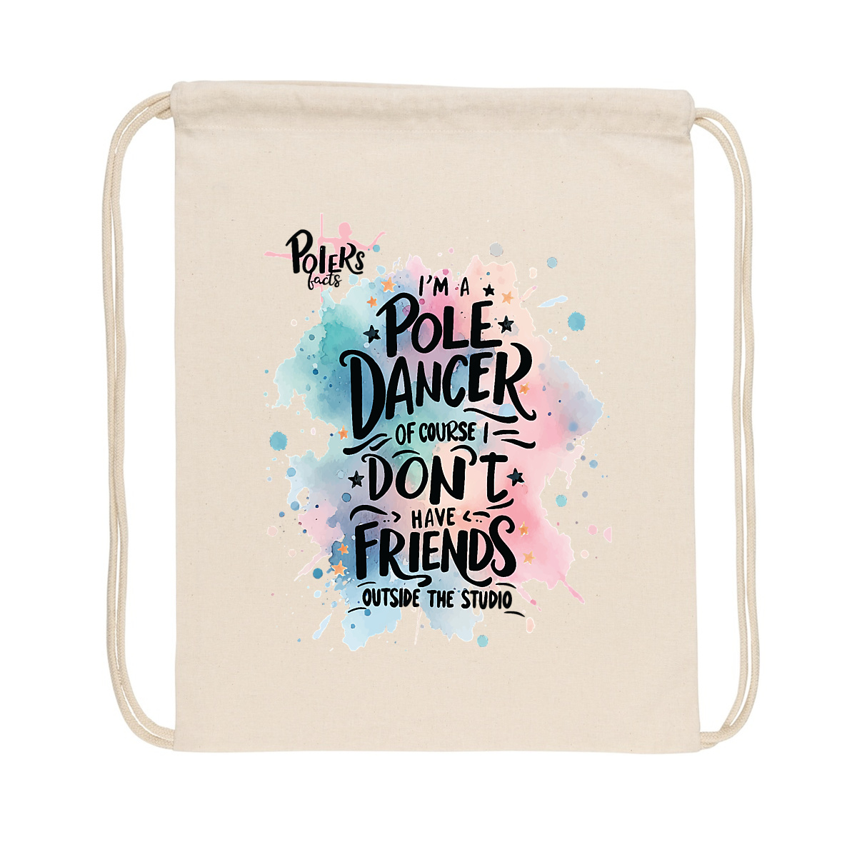 Pole dance bag, pole dance drawstring backpack, pole humor, pole accessories, polers gift