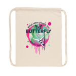 Pole dance bag, pole dance drawstring backpack, pole butterfly illustration, pole humor