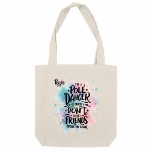 Pole dance tote bag, pole dance gift, workout accessory, pole bag, pole dance humor