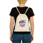 Pole dance bag, pole dance drawstring backpack, pole butterfly illustration, pole humor