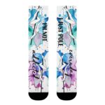 Calcetines pole dance morado acuarela - Soospiry Design