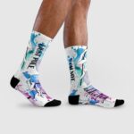 Calcetines pole dance morado acuarela - Soospiry Design