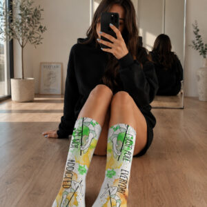 Calcetines pole dance amarillo acuarela - Soospiry Design