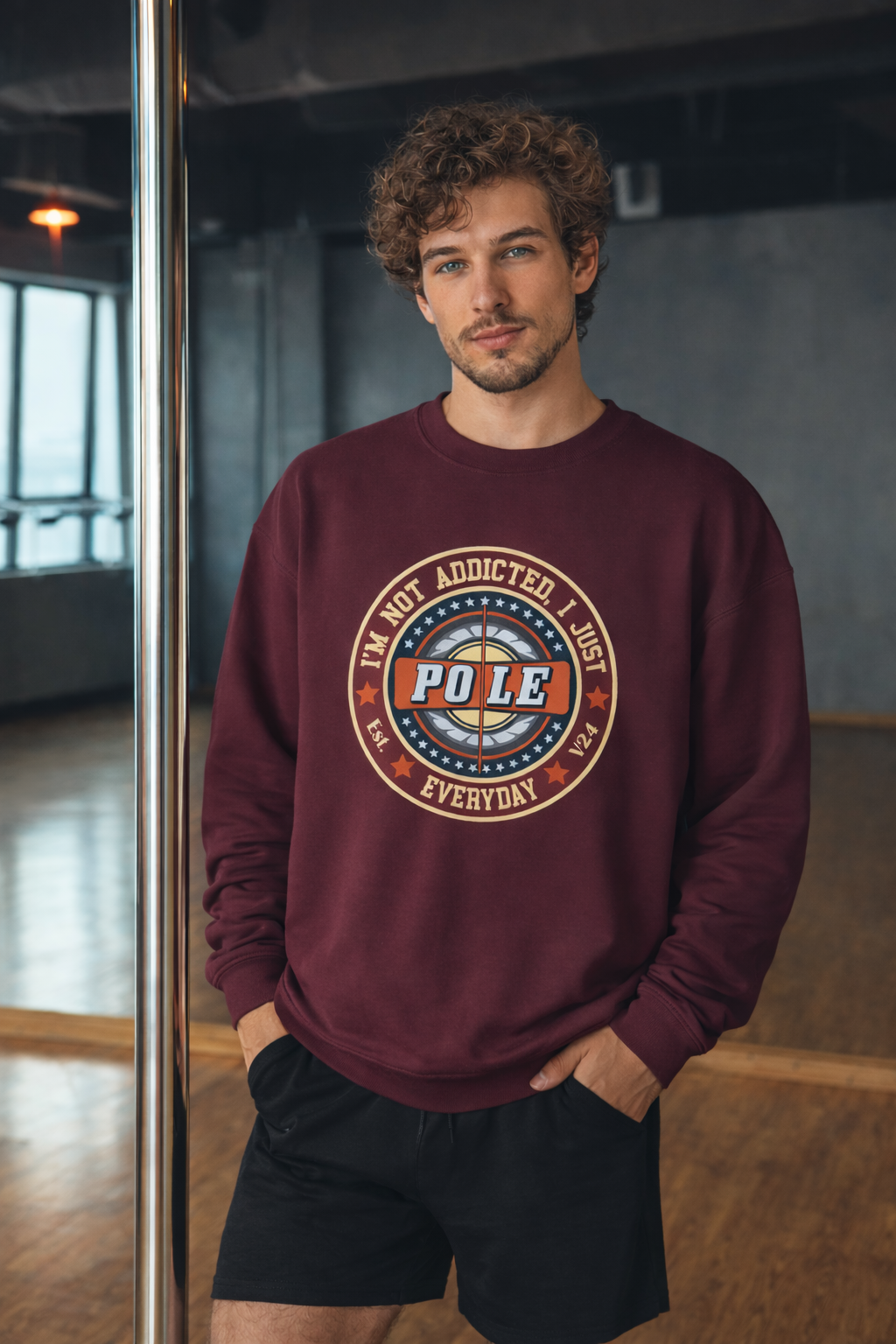 Sudadera pole dance addicted vintage eco-friendly - Soospiry Design