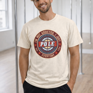 Camiseta pole dance addicted vintage eco-friendly - Soospiry Design