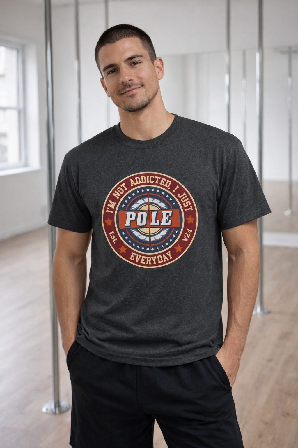 Camiseta pole dance addicted vintage eco-friendly - Soospiry Design