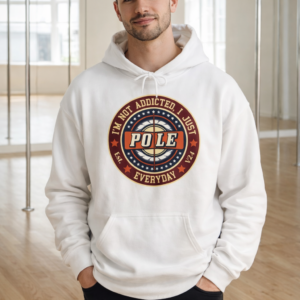 Hoodie pole dance addicted vintage eco-friendly - Soospiry Design