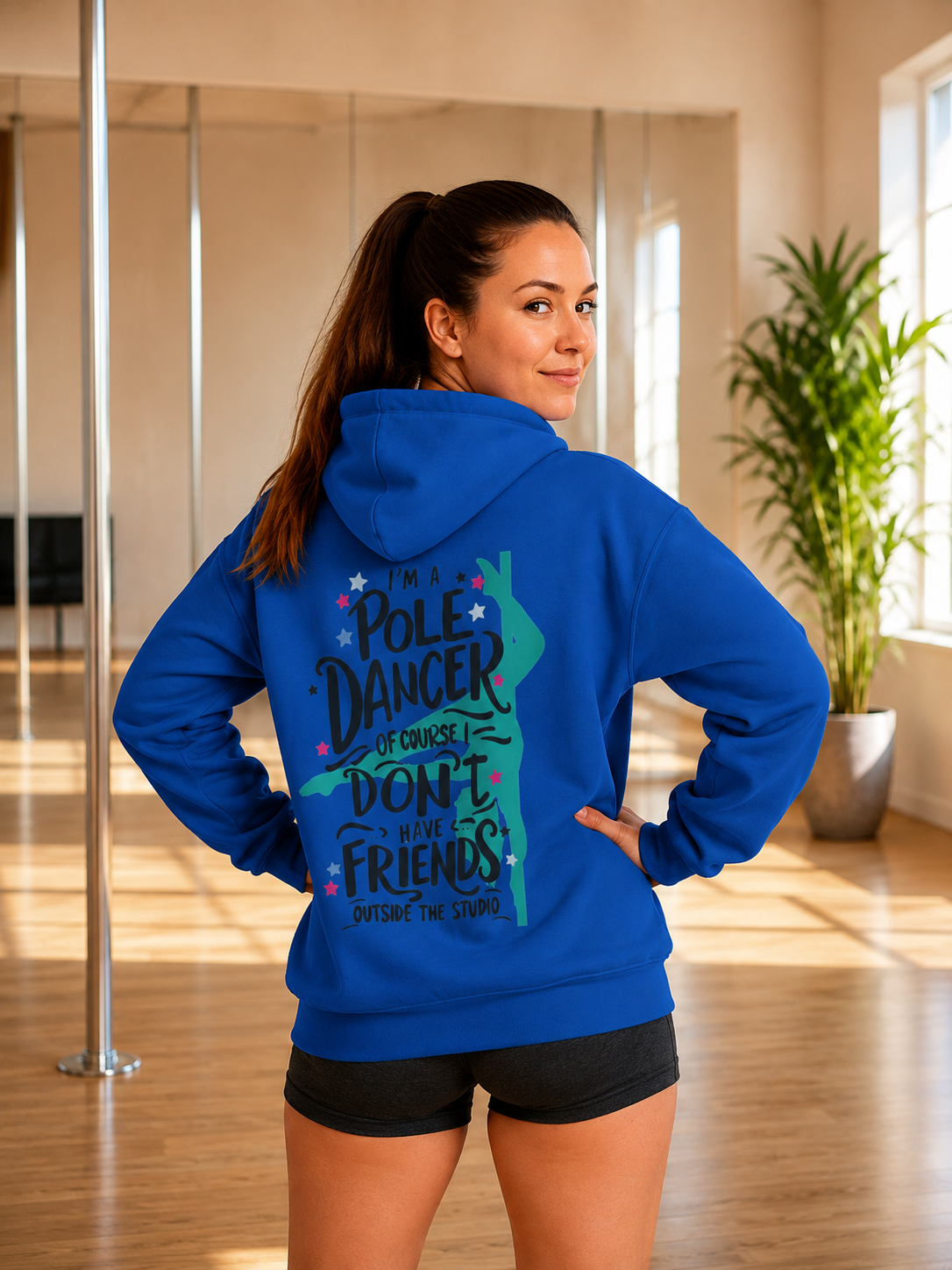 Soospiry Design hoodie humor pole dance