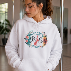 Soospiry Design sudadera con capucha pole dance addicted