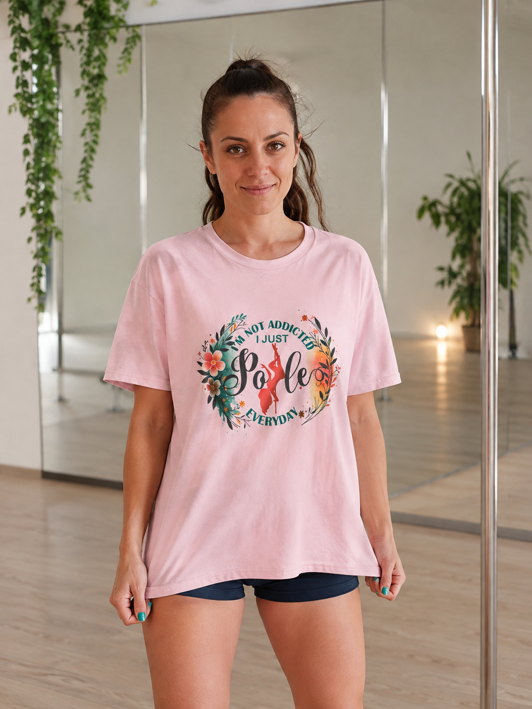 Soospiry Design camiseta pole dance addicted