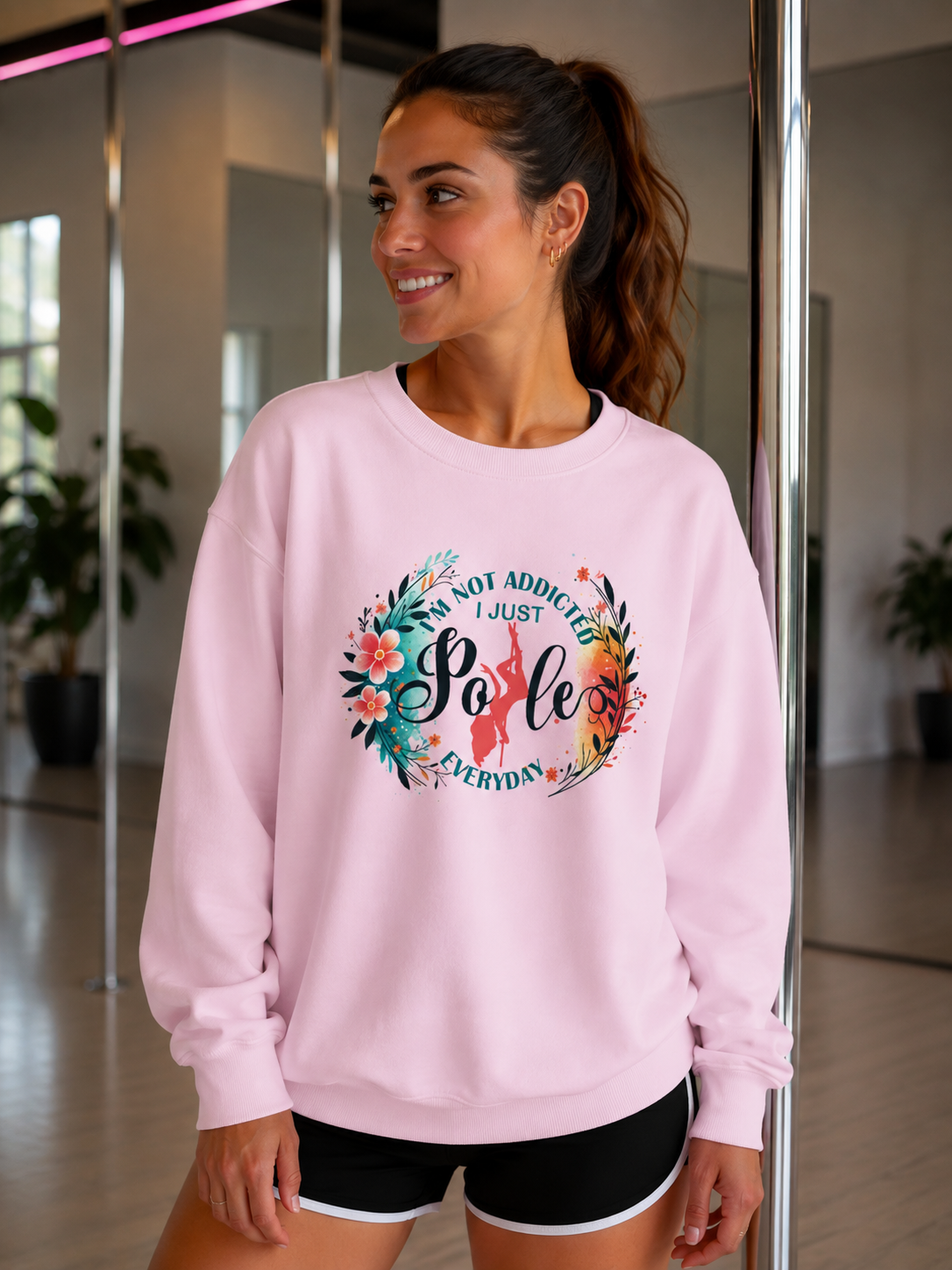 Soospiry Design sudadera pole dance addicted humor
