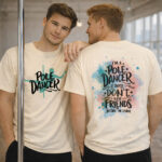 Camiseta pole dance doble cara no friends outside the studio, eco-friendly - Soospiry Design