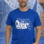 Camiseta escalada unisex trust the grip royal