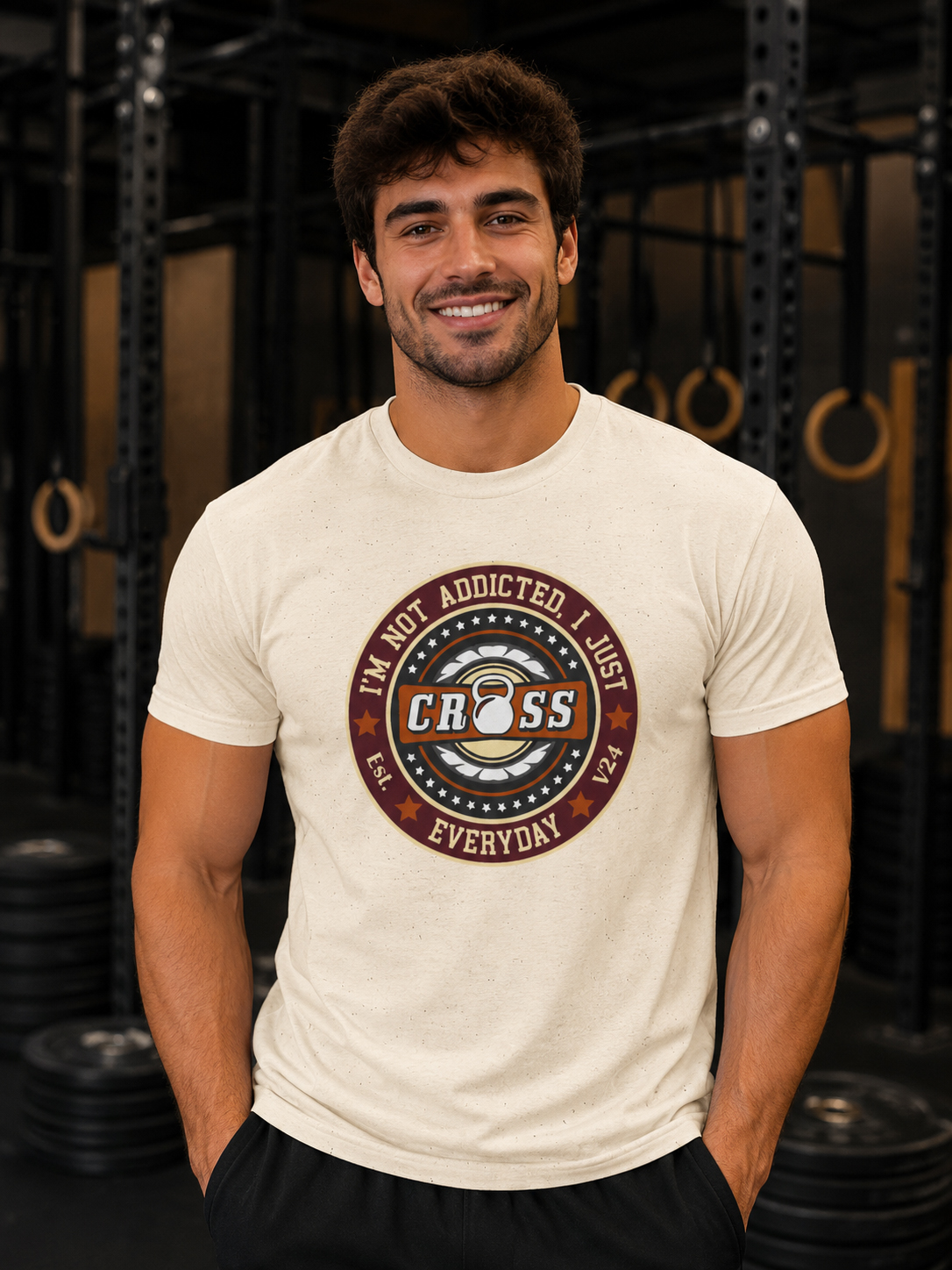 Soospiry Design Camiseta unisex cross Addicted