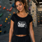 Crop top Trust the grip black Soospiry Design