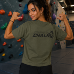 T-shirt camiseta powered by chalk Soospiry Design unisex