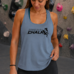 Soospiry Design Camiseta tirantes mujer boulder Powered by chalk