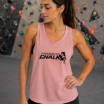Soospiry Design camiseta mujer de tirantes para escalada boulder rocodromo pink