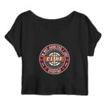 Soospiry Design crop top escalada addicted climb negro
