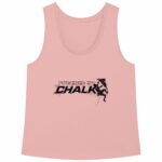 Soospiry Design Camiseta holgada tirantes Powered by chalk para escalada, boulder, rocodromo