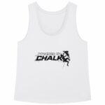 Soospiry Design Camiseta holgada tirantes Powered by chalk para escalada, boulder, rocodromo