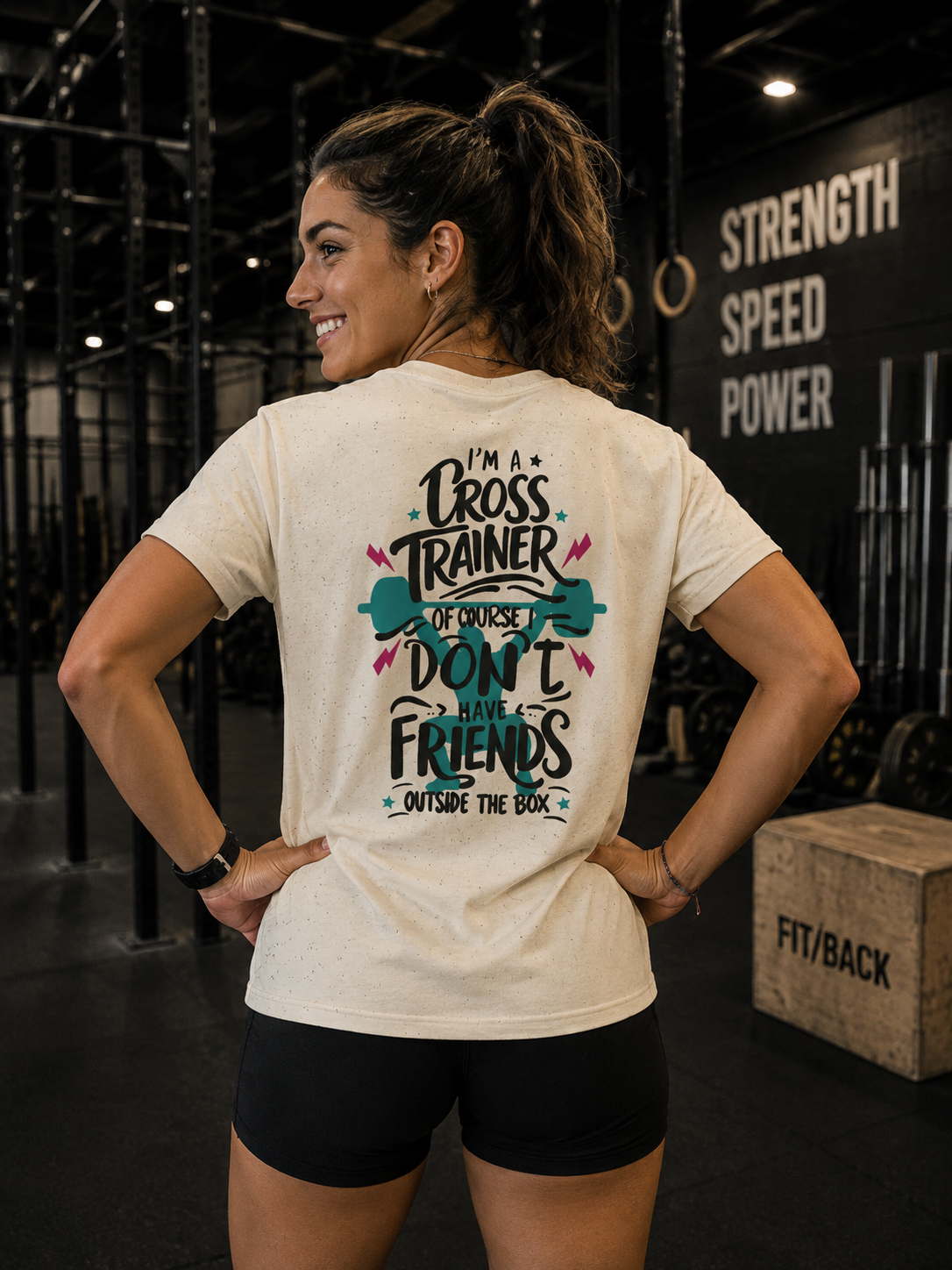 Soospiry Design camiseta divertida entrenamiento unisex crossfit