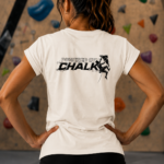 Soospiry Design camisera mujer rocodromo ivory Powered by chalk