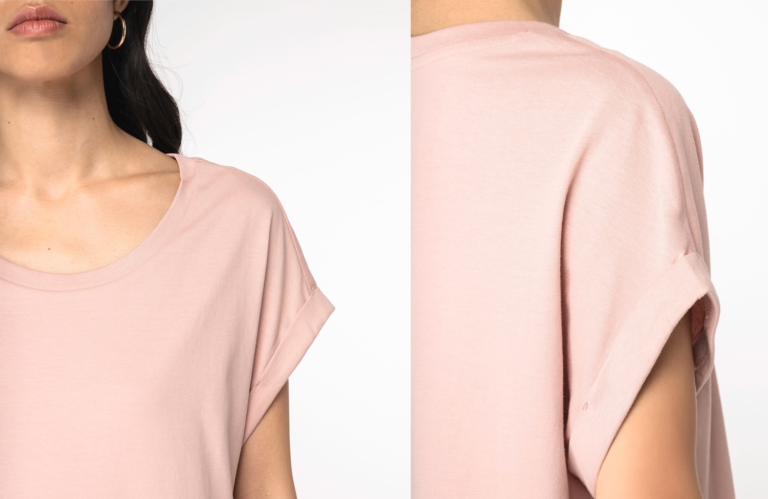 Soospiry Design camiseta mujer con mangas dobladas