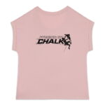 Soospiry Design camisera mujer rocodromo rosa Powered by chalk