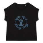 Soospiry Design camiseta mujer ecologica yoga quite mind strong body