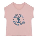 Soospiry Design camiseta mujer ecologica yoga quiet mind strong body