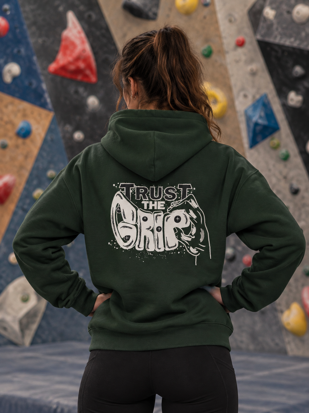 Soospiry Design sudadera bolsillo boulder escaladora