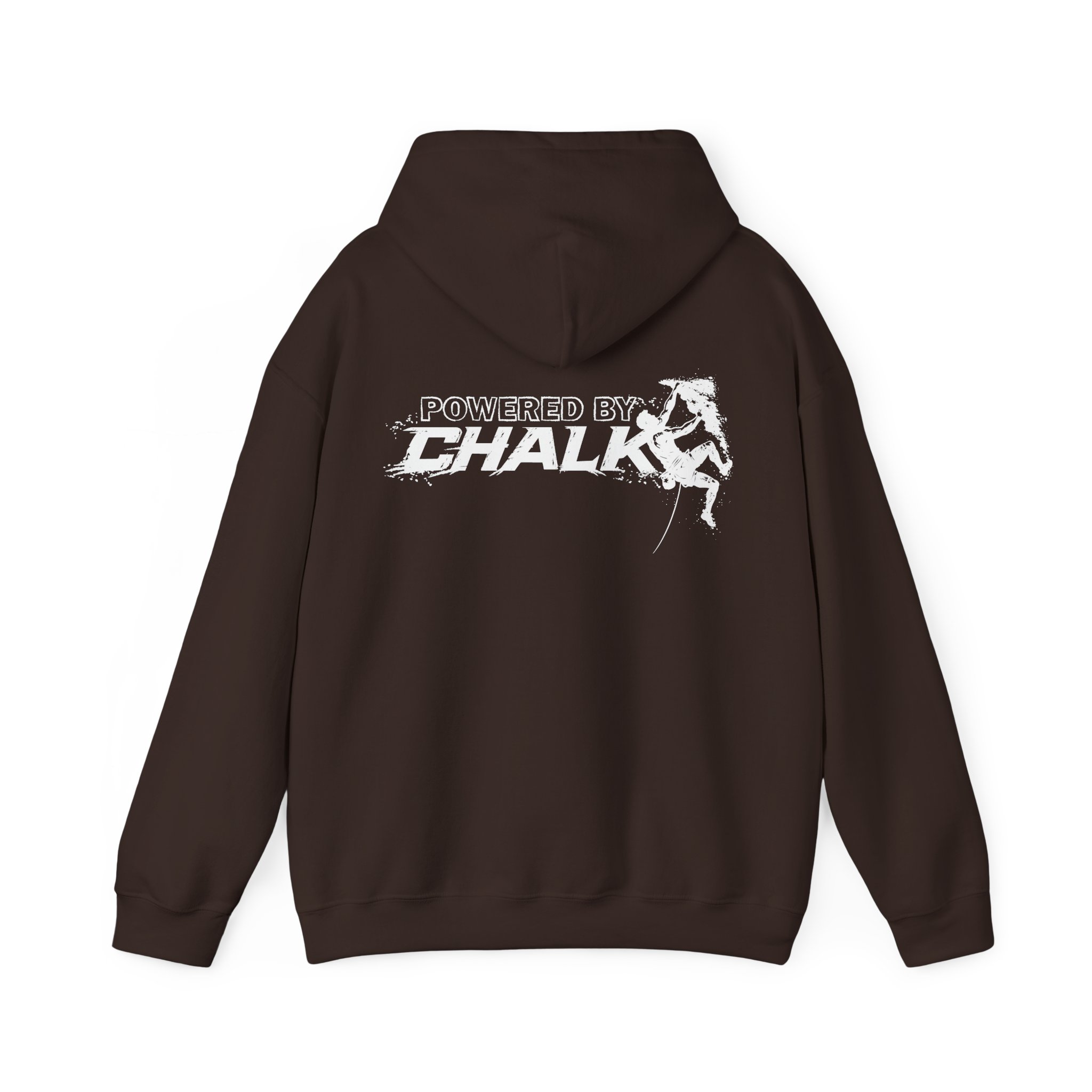 Soospiry Design Hoodie Dark Chocolate con capucha y diseño original de escalada