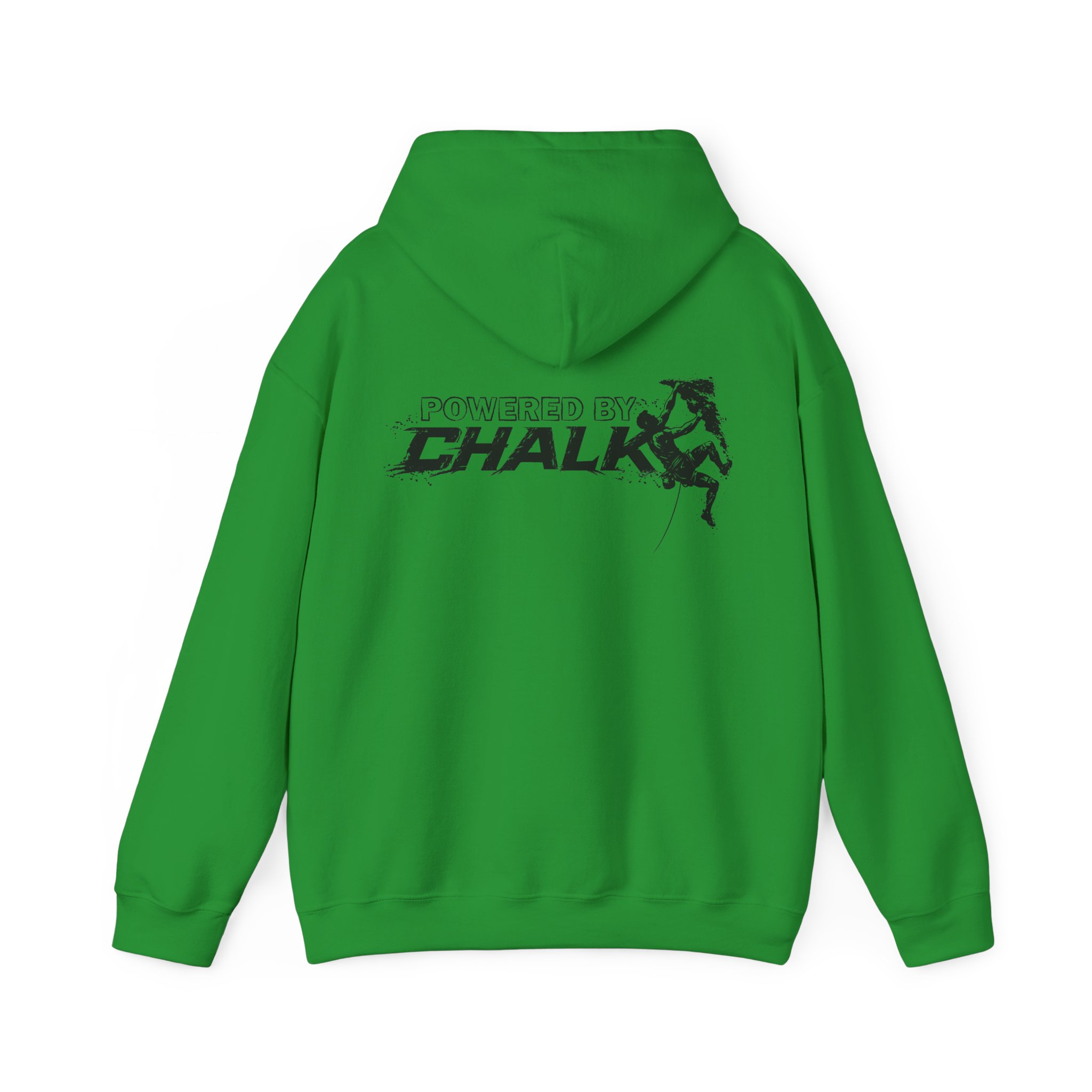 Soospiry Design Sudadera Irish Green Powered by Chalk para escalada y entrenamiento