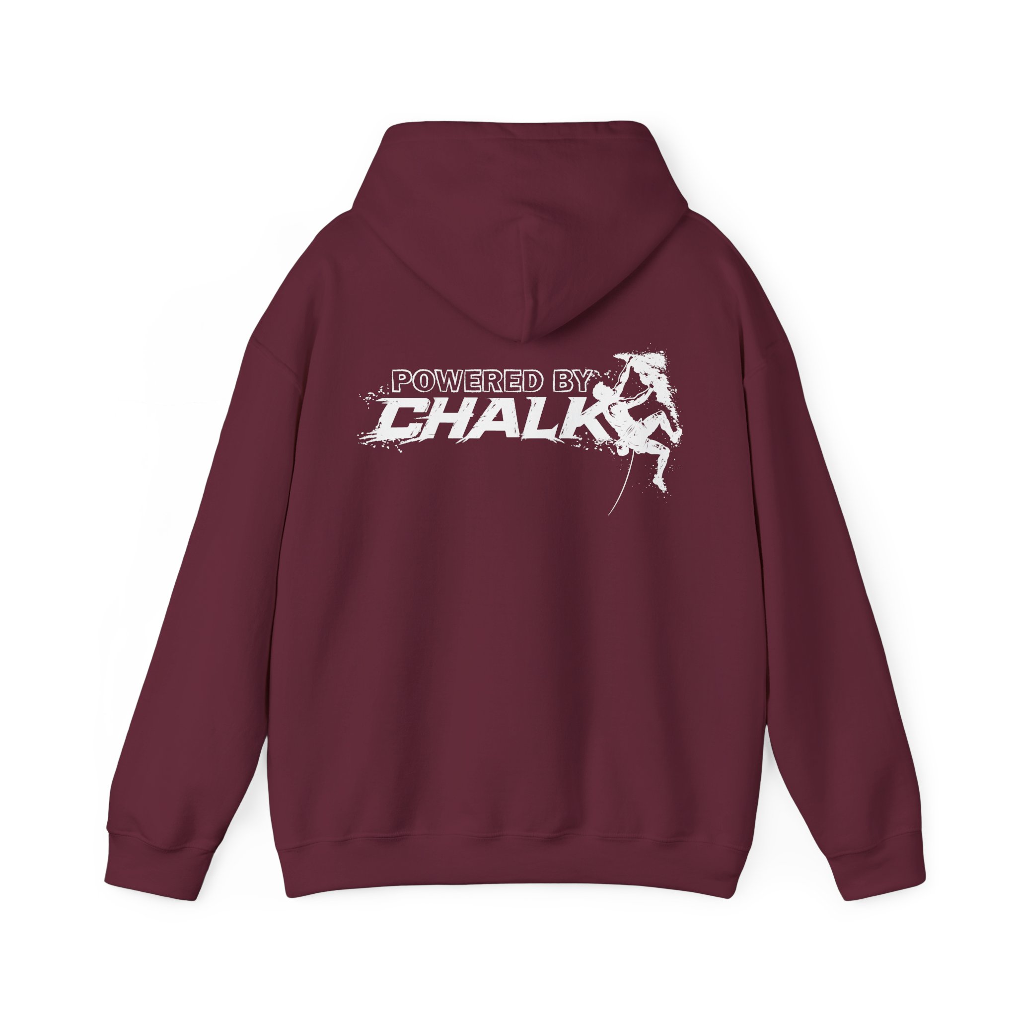 Soospiry Design Sudadera Maroon Powered by Chalk para escalada indoor y boulder