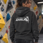 Soospiry Design Hoodie Dark Heather con capucha para escalada y sesiones de boulder
