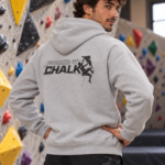Soospiry Design Sudadera de escalada Sport Grey con capucha y bolsillo delantero